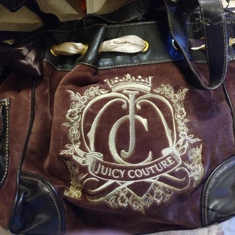 Juicy Couture Brown Suede Purse